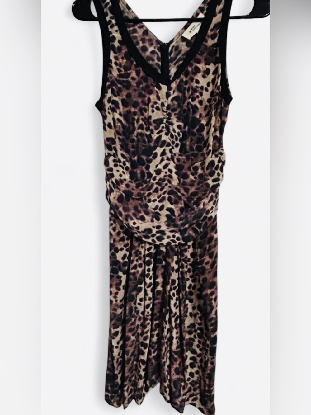 Isabel Marant Animal Print 100% Silk Dress